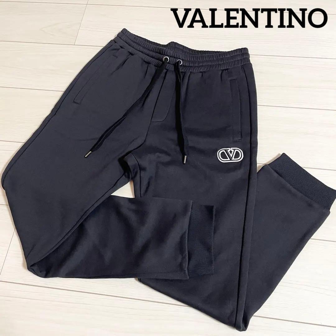 極美品　VALENTINO　バレンティノ　スウェット　パンツ　ブラック　黒　S
