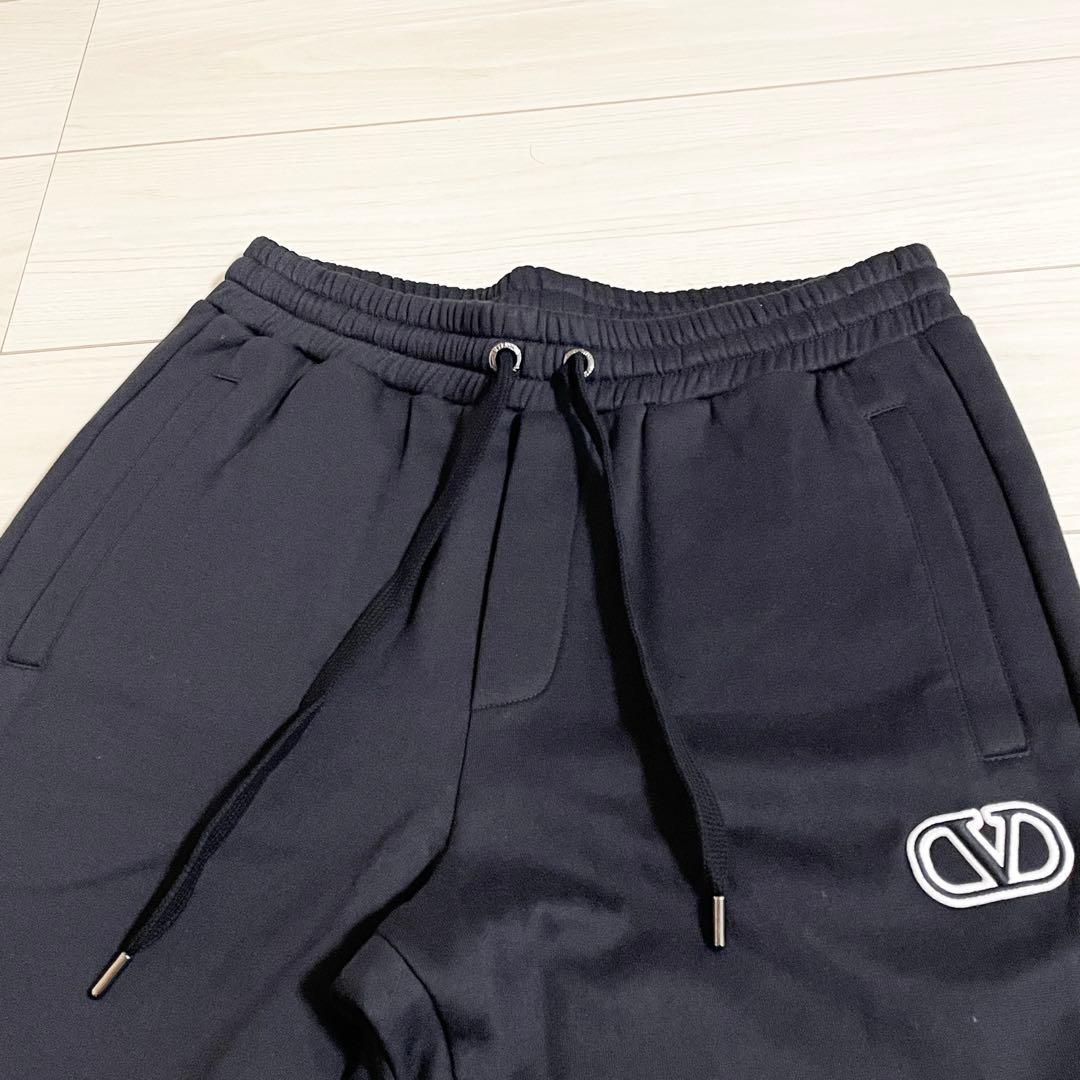 極美品　VALENTINO　バレンティノ　スウェット　パンツ　ブラック　黒　S