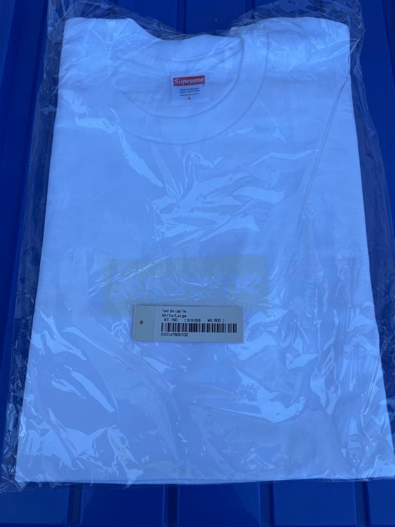 ル*イ様 supreme Tonal Box Logo Tee 白　Lサイズ