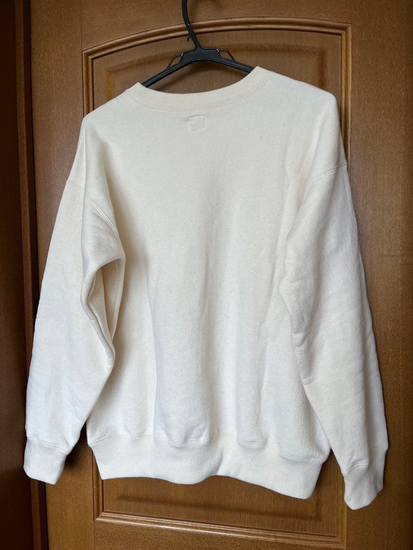 OLDMAN'STAILOR コットンフロッキープリント起毛スウェット