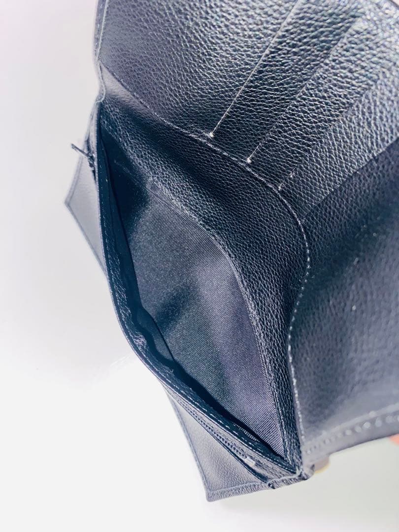 皇居限定　宮内庁　牛革財布　長財布　黒　ブラック　プレミア品　札入れ　小銭入れ