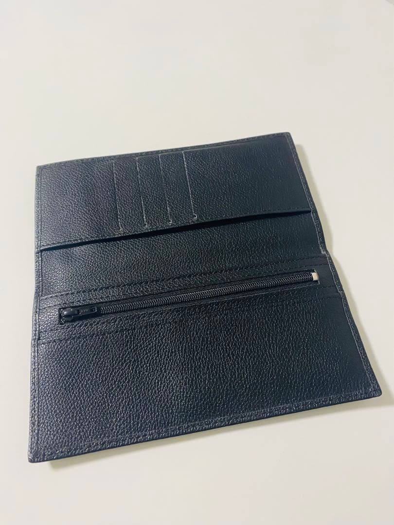 皇居限定　宮内庁　牛革財布　長財布　黒　ブラック　プレミア品　札入れ　小銭入れ