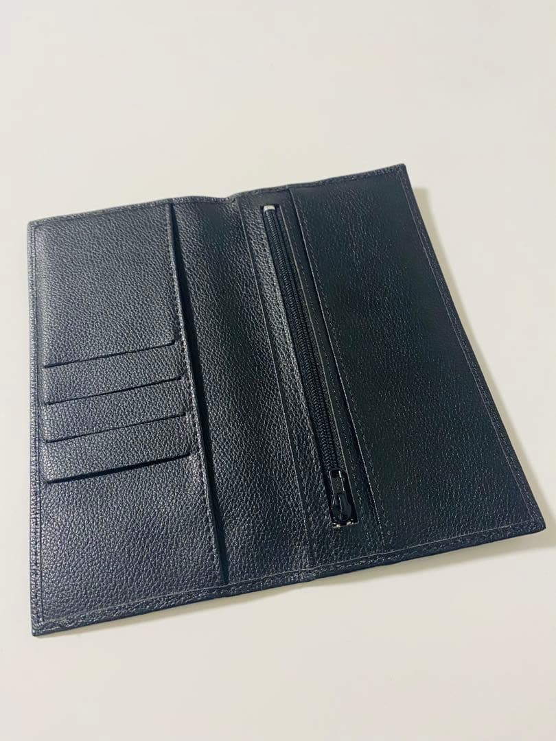 皇居限定　宮内庁　牛革財布　長財布　黒　ブラック　プレミア品　札入れ　小銭入れ