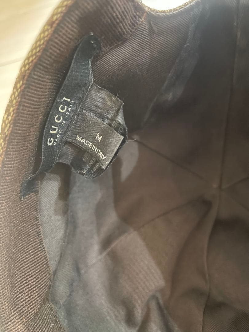 Gucci GGパターン ベージュハット Mサイズ