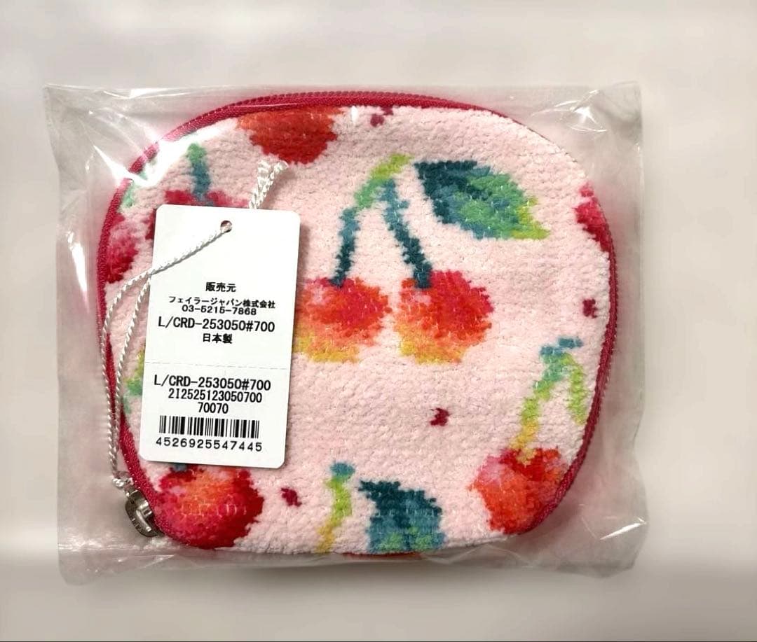 新品FEILER チェリードット アクセサリーポーチ L/CRD-253050