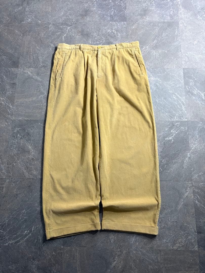 パンツ 90s Giorgio Armani wide corduroy slacks