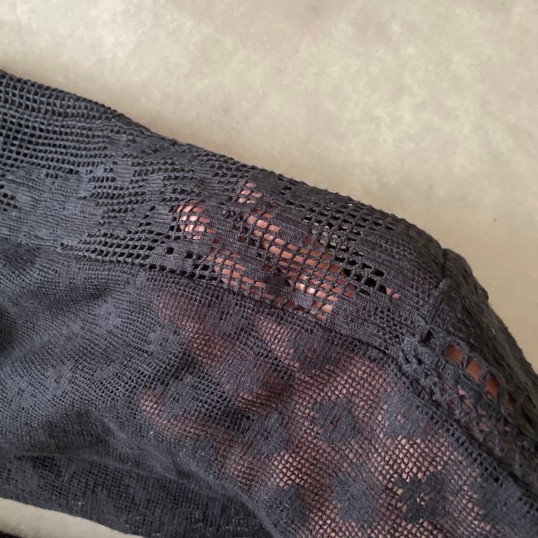 TODAYFUL パッチワーク レースパンツ ブラック 38 刺繍 トゥデイフル