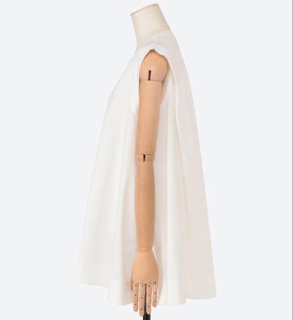 ロッタ様本日中ebure 白クリアギザコットン ロングフレアカットソ