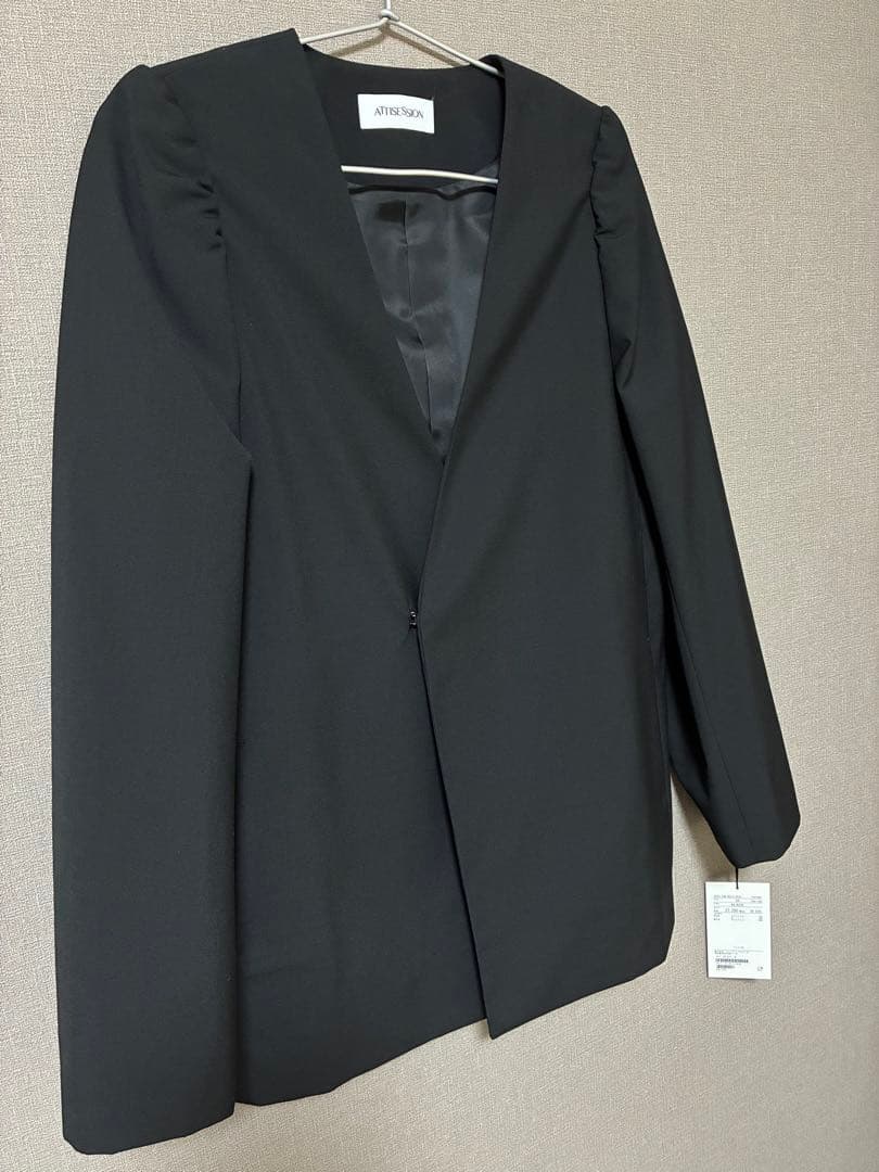 ＜ATTISESSION＞ツイル ボクシー ジャケット　未使用