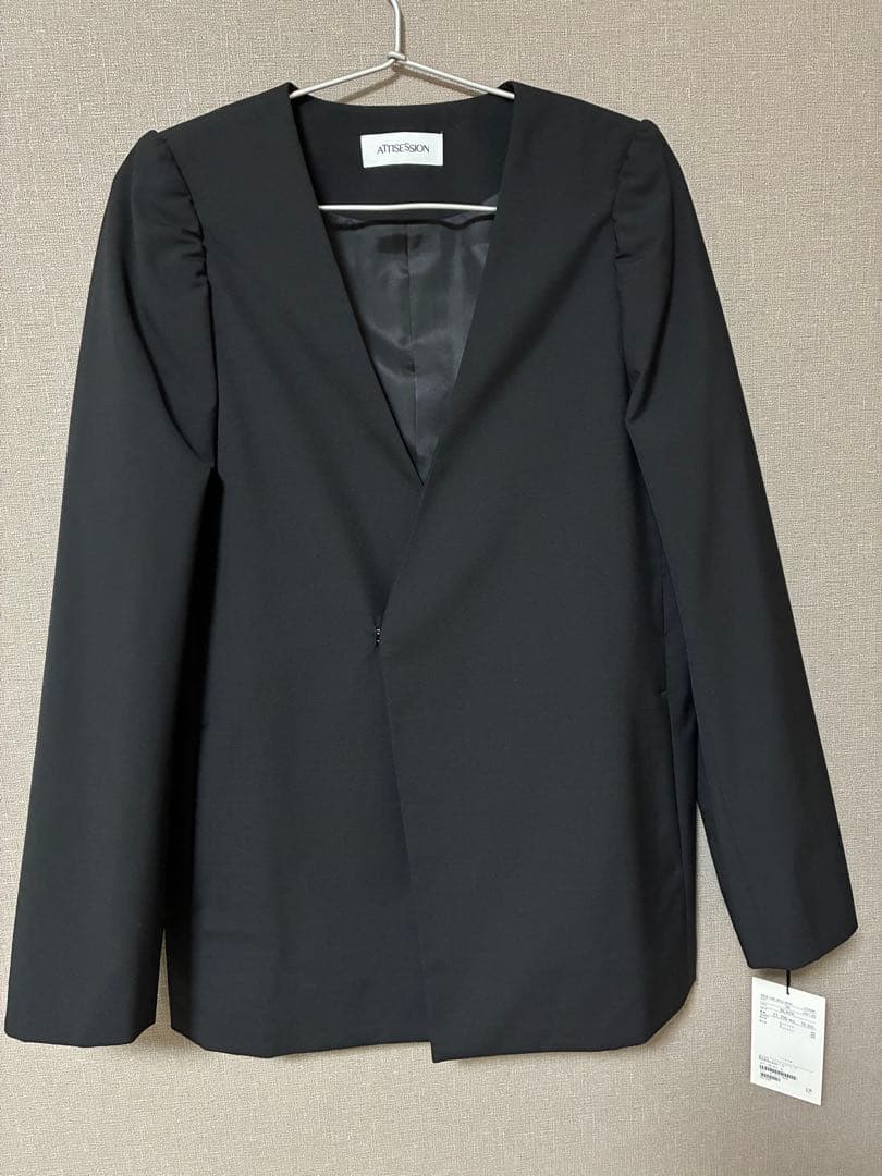 ＜ATTISESSION＞ツイル ボクシー ジャケット　未使用