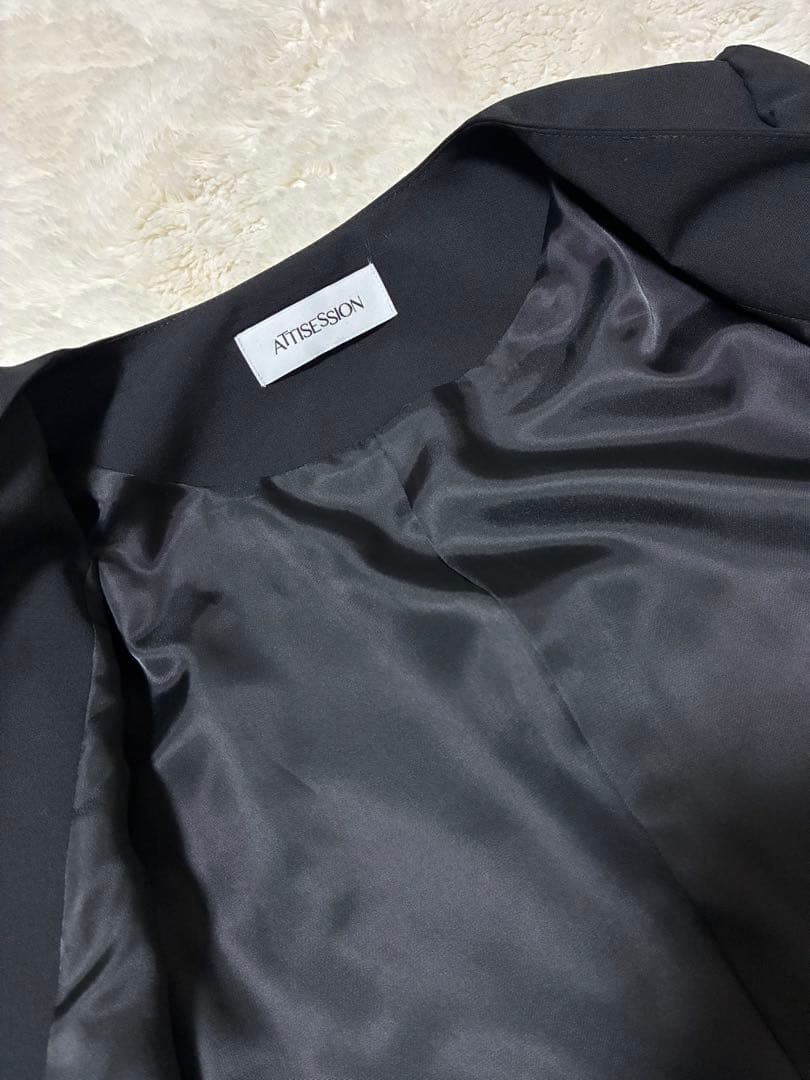 ＜ATTISESSION＞ツイル ボクシー ジャケット　未使用