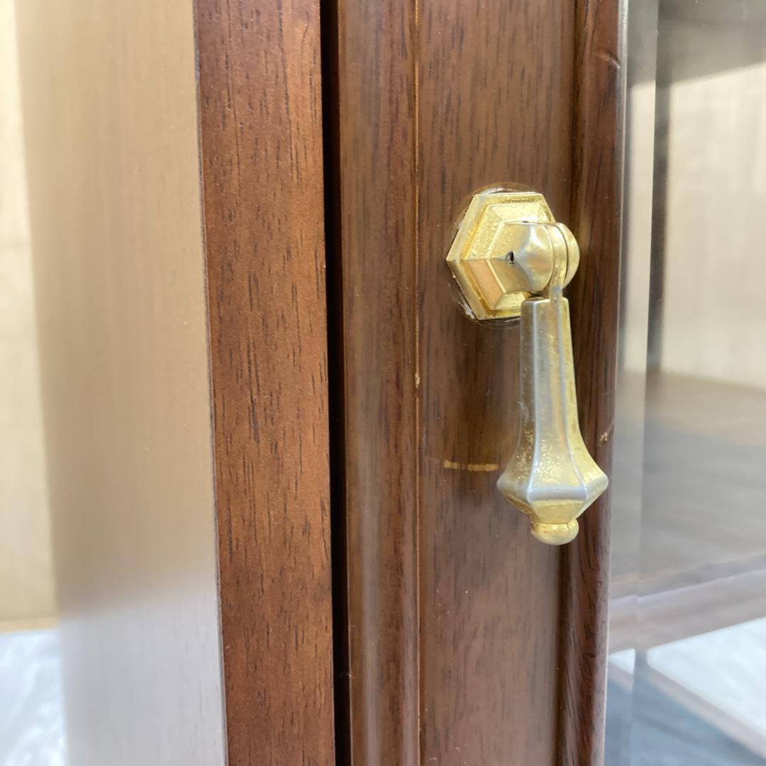 【マルニ】地中海シリーズ　ガラスキャビネット　コーナーキャビネット