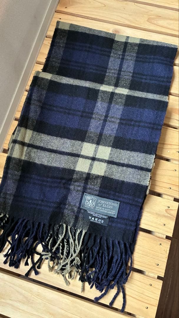 ジョンストンズ ユナイテッドアローズ別注 カシミヤ&メリノウール マフラー