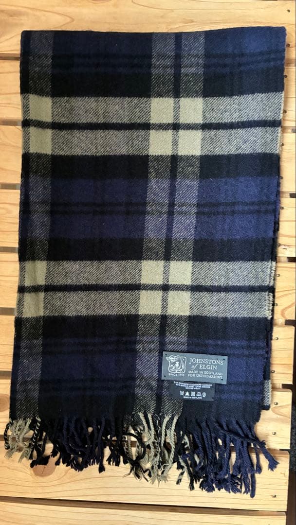 ジョンストンズ ユナイテッドアローズ別注 カシミヤ&メリノウール マフラー