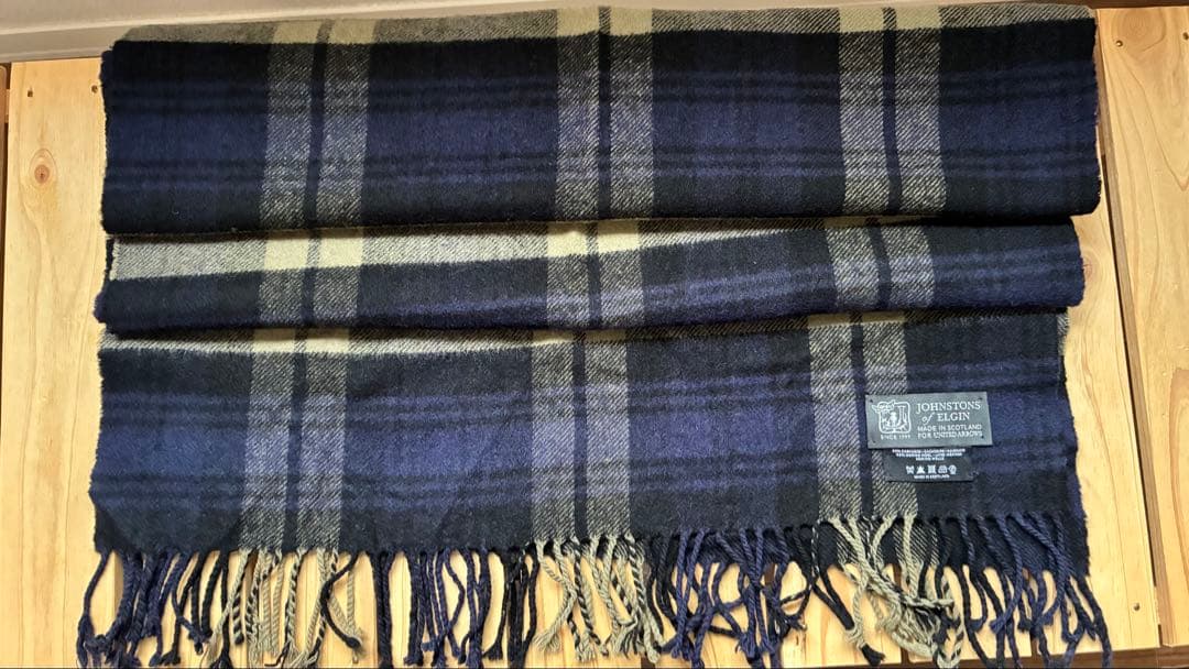 ジョンストンズ ユナイテッドアローズ別注 カシミヤ&メリノウール マフラー