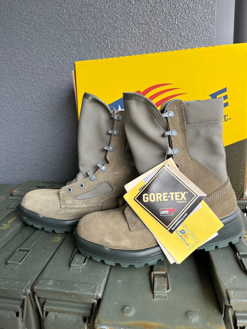米軍放出新品Bellevilleコンバットブーツ 6.5R ゴアテックス 実物