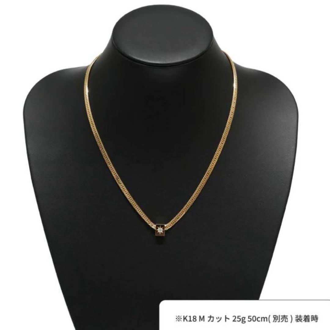金 18k ペンダント ダイヤモンドトップ (ビーズ)