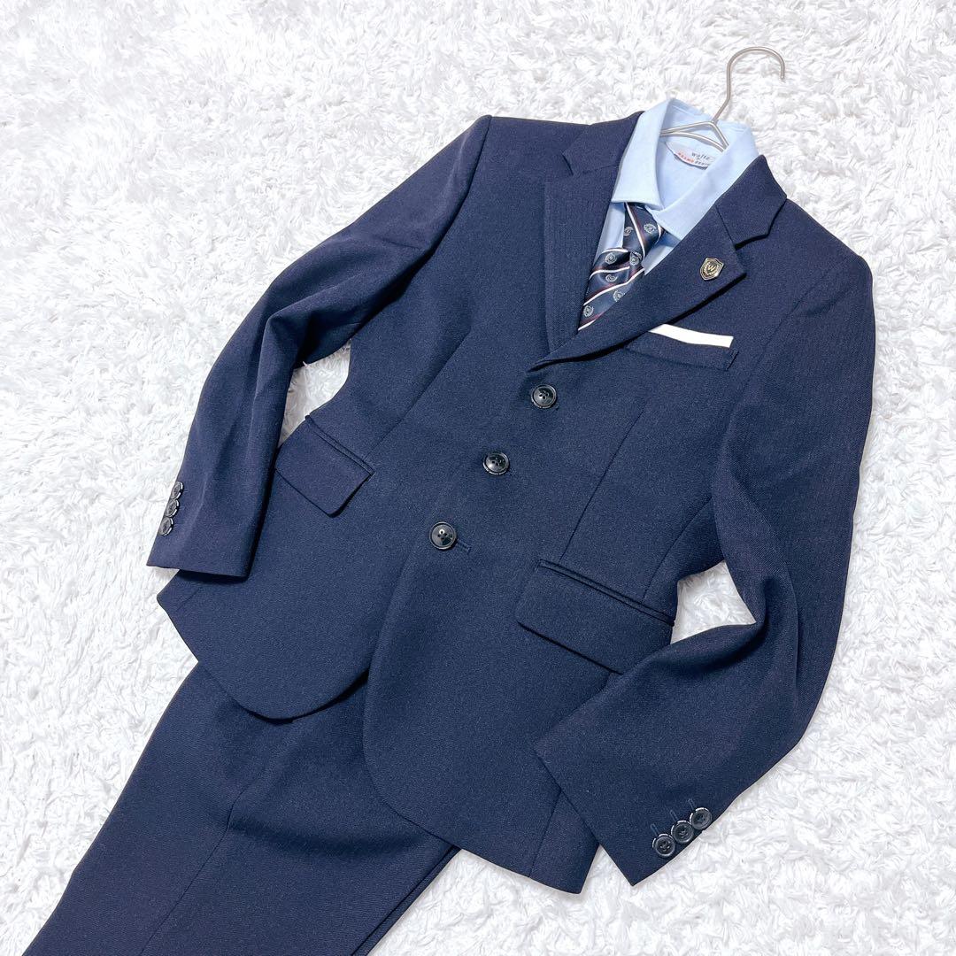 ビームスデザイン 男の子 セレモニー スーツ セットアップ 卒服 6点 ネイビー