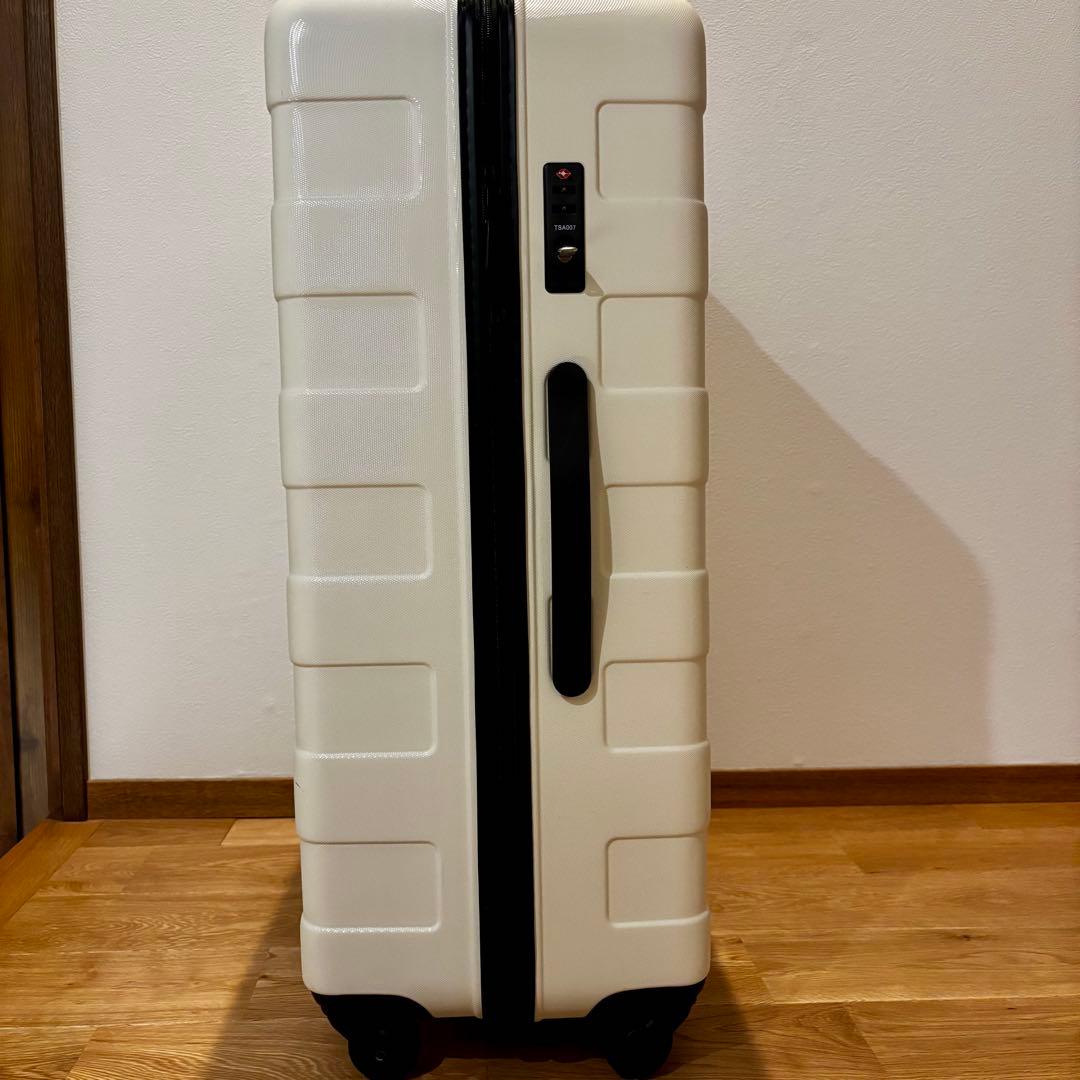 無印良品　ハードキャリー　大型(85L) 白　仕切り付き　取扱説明書付き