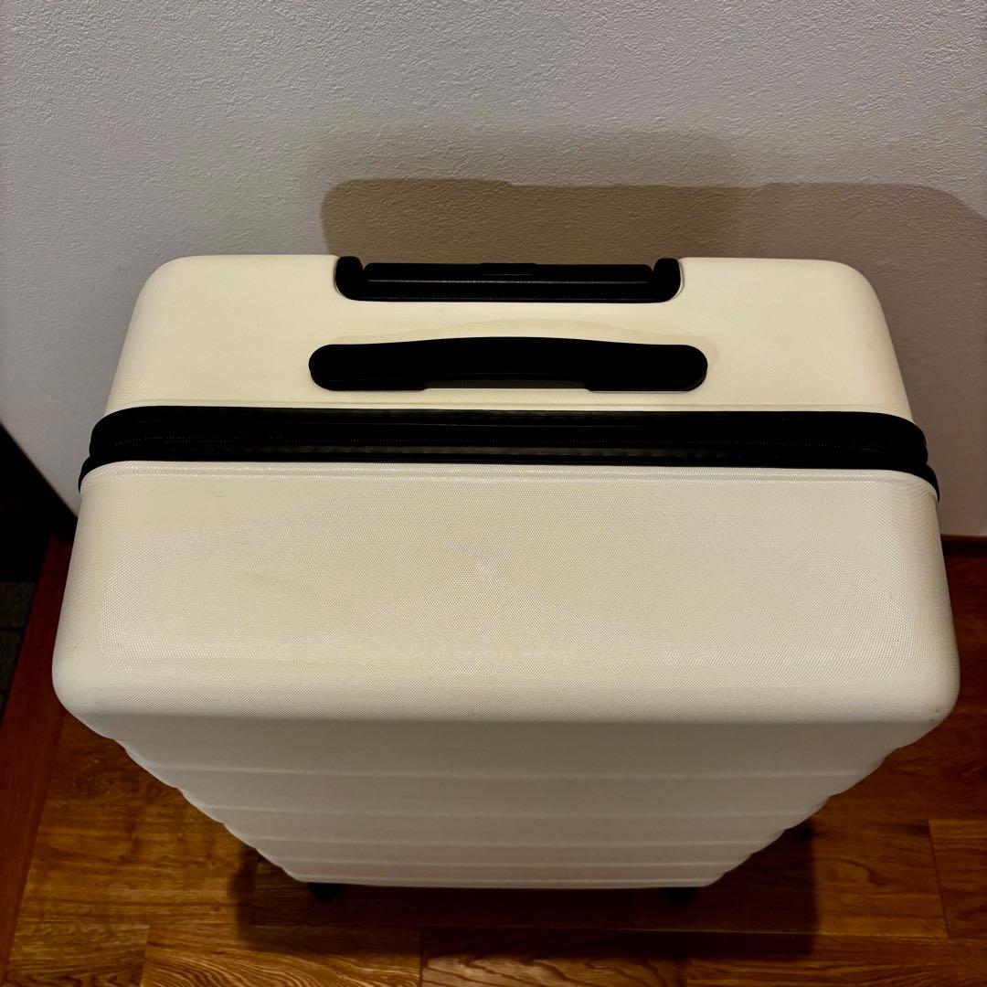 無印良品　ハードキャリー　大型(85L) 白　仕切り付き　取扱説明書付き