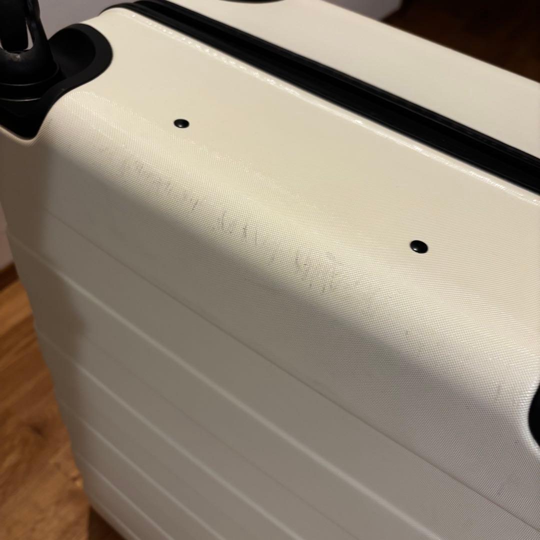 無印良品　ハードキャリー　大型(85L) 白　仕切り付き　取扱説明書付き