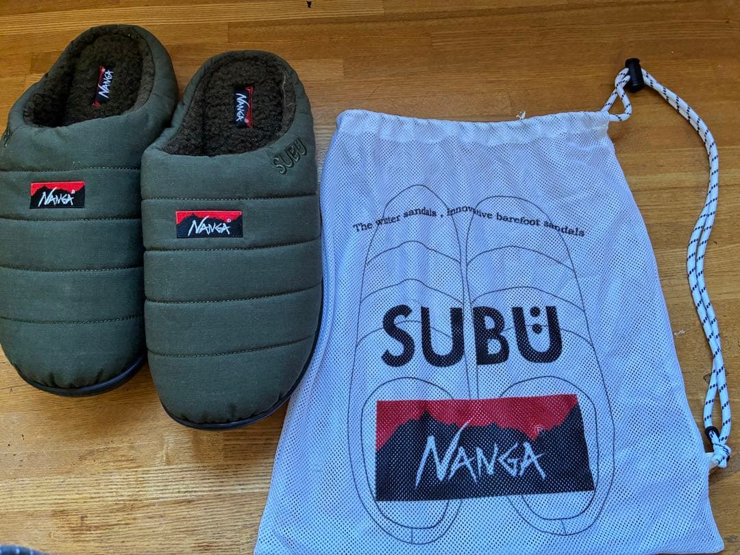 NANGA SUBU タキビ　ウインターサンダル　収納袋付　26-27 カーキ