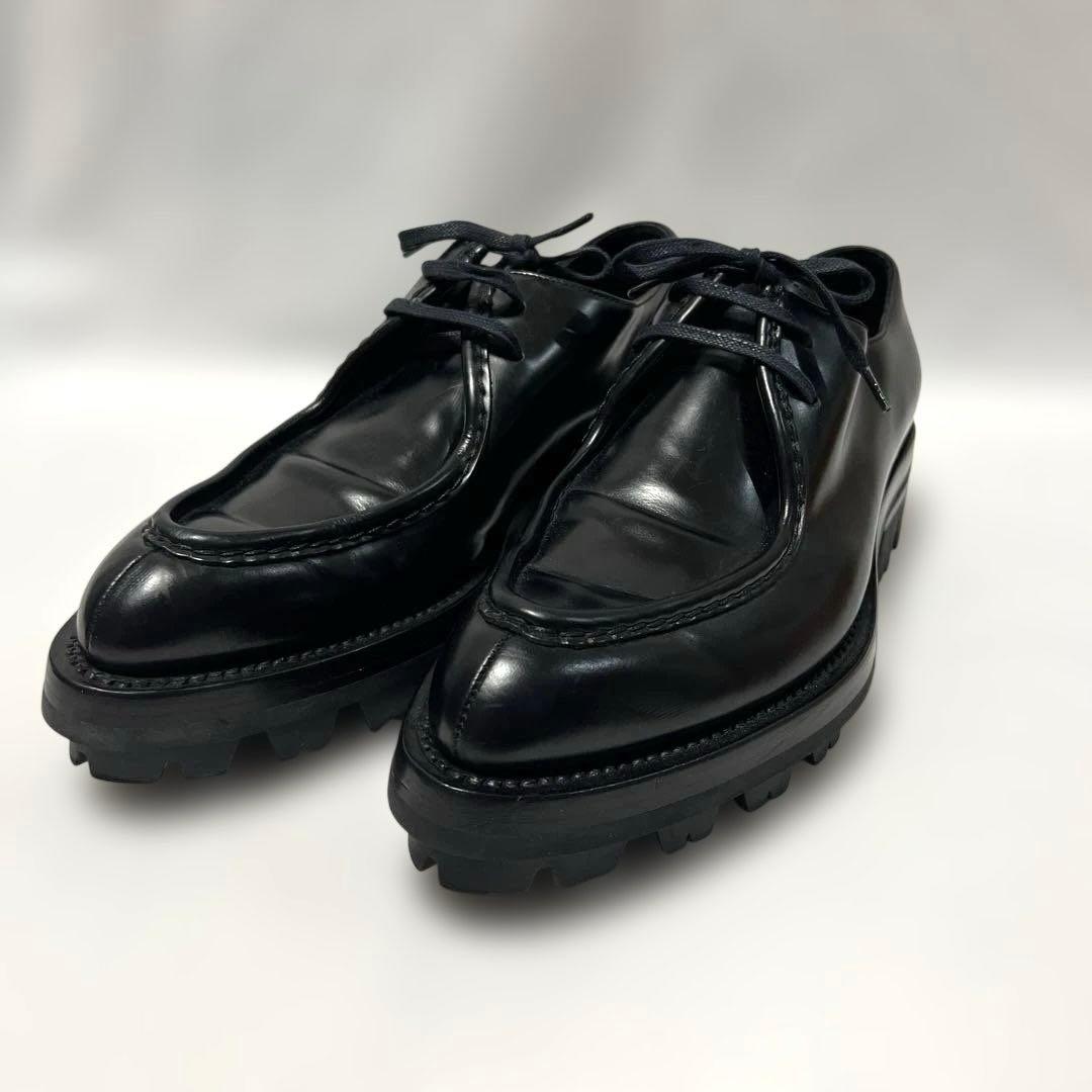 PRADA プラダ　タンクソール　レザーシューズ　7 ブラック　厚底