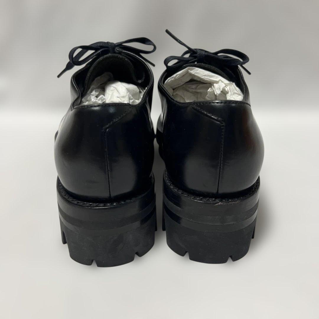 PRADA プラダ　タンクソール　レザーシューズ　7 ブラック　厚底