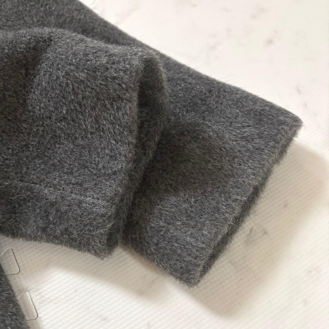 美品✨MaxMara マックスマーラ シャギーコート ロング アルパカ グレー