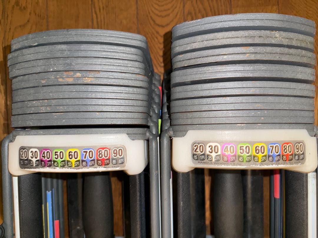 可変式ダンベル 2個セット｜最大41kg*2｜ワンタッチ重量調整