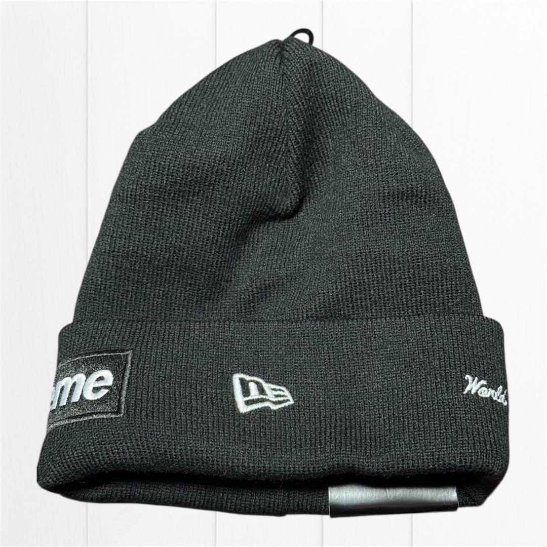 【こ〜じ】Supreme×New Era Box Logo Beanie