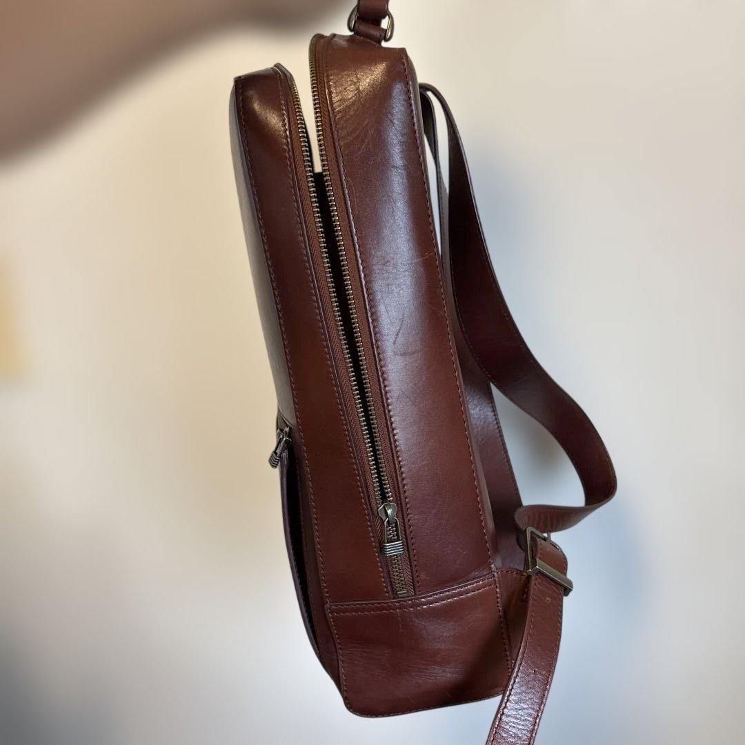 ペ*ン様 マザーハウス　アンティークスクエア　バックパック　最新モデル　本革　レ