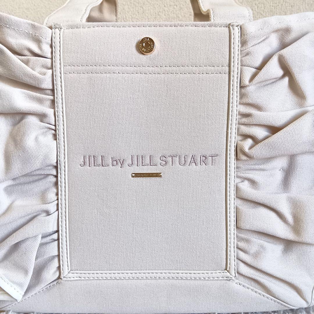 新品 ジルバイジルスチュアート フレームフリルトート 大 トートバッグ ベージュ