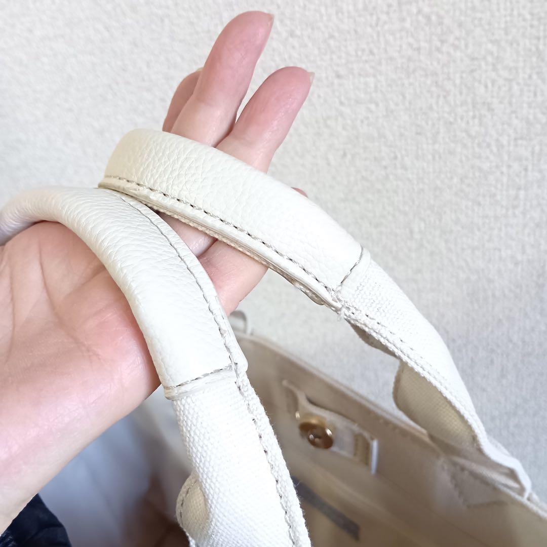 新品 ジルバイジルスチュアート フレームフリルトート 大 トートバッグ ベージュ