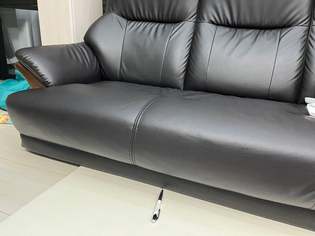 送料込み コウテイ ハイバックソファー 3人掛け