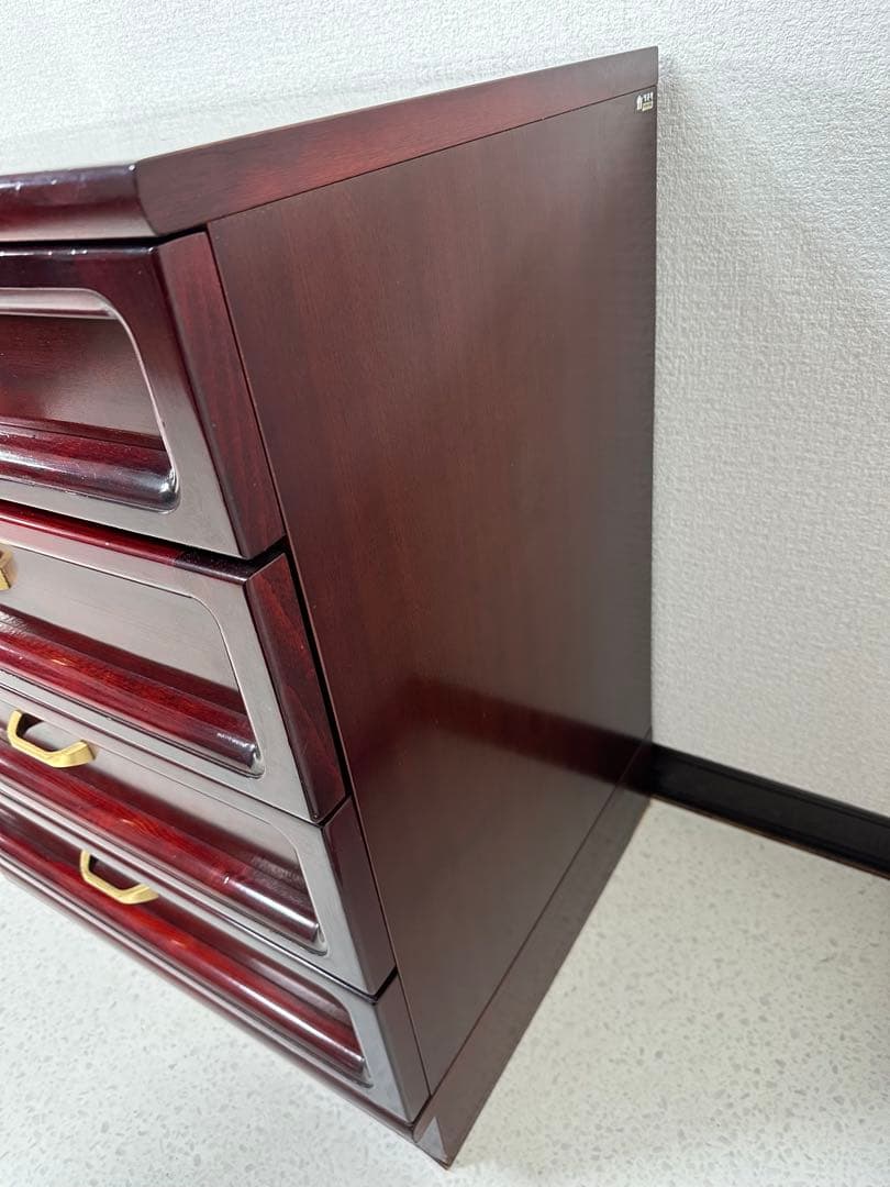 カリモク サイドチェスト 4段 リビングボード キャビネット 家具 ※i4※