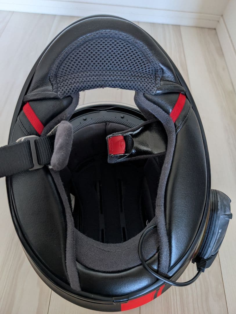 【ジャンク品扱い】SHOEI フルフェイスヘルメット ブラック/レッド