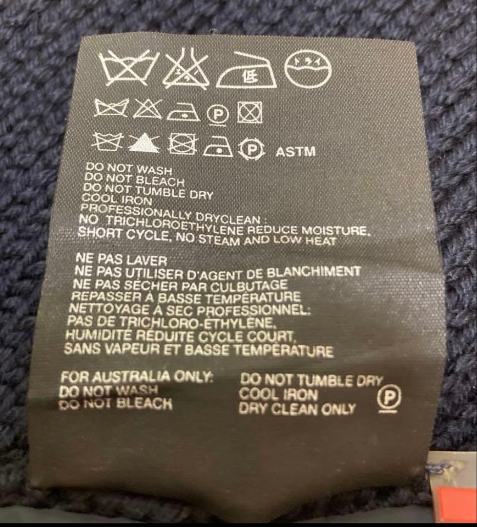 PRADA SPORTSプラダスポーツ　 ウール×ナイロンマフラー　ネイビー