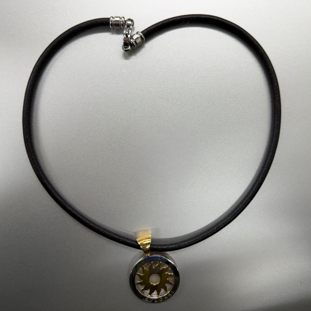 ブルガリ　750/SS 太陽　サンシャン　チョーカー　ヴィンテージ　ネックレス