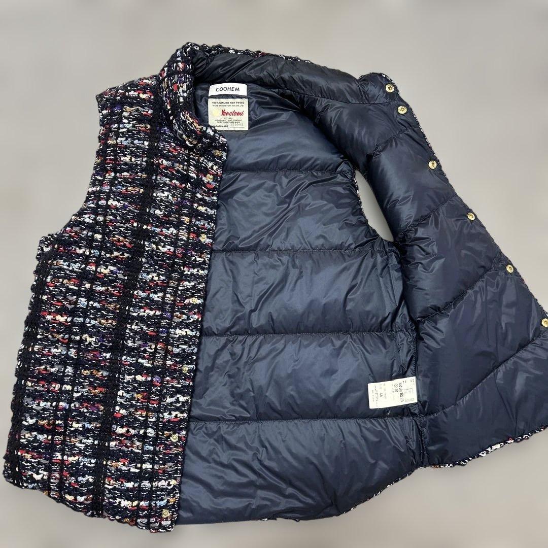 【Lewis22様］COOHEM ニットツイードダウンベスト