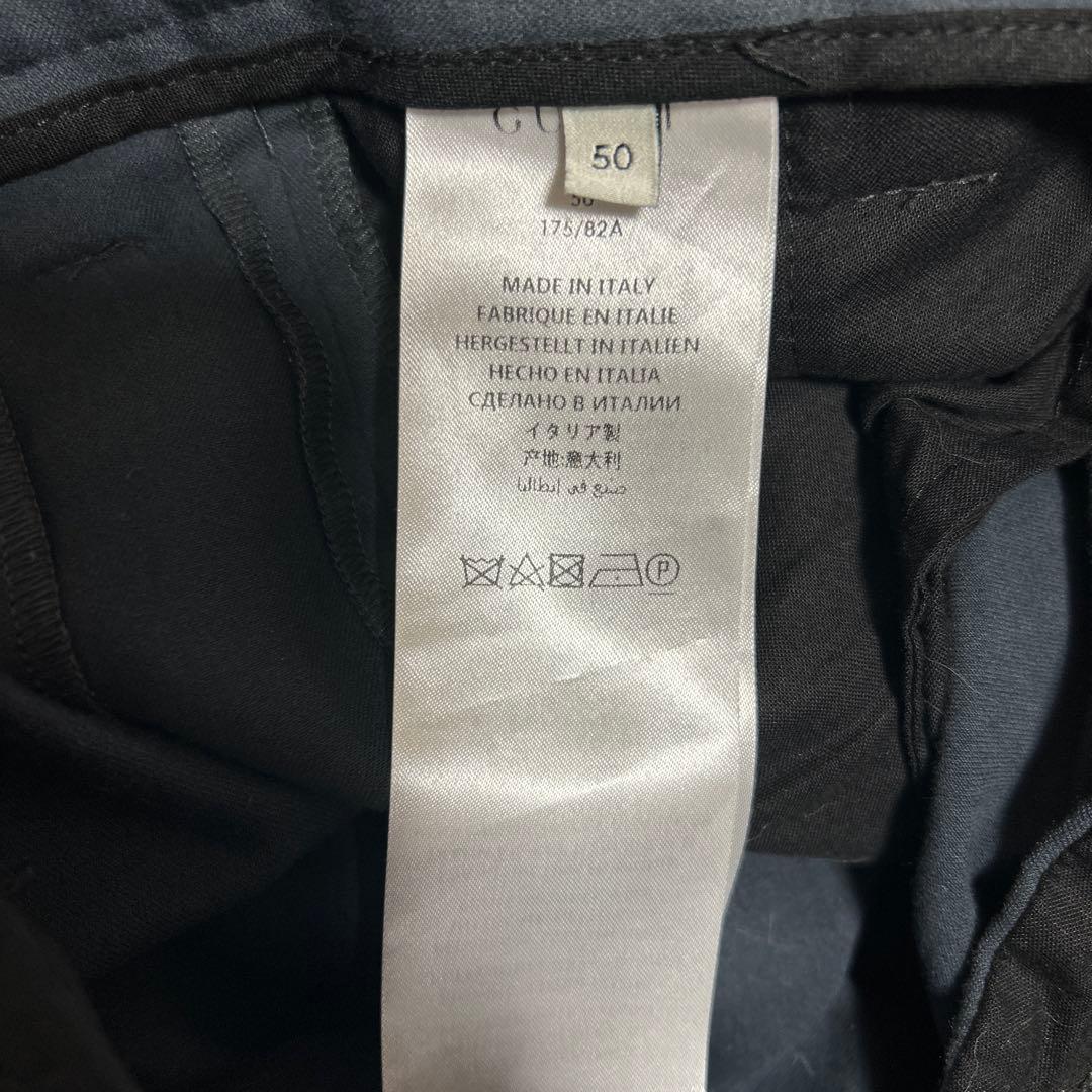 GUCCI グッチ ミケーレ サイドラインギャバジンパンツ　50