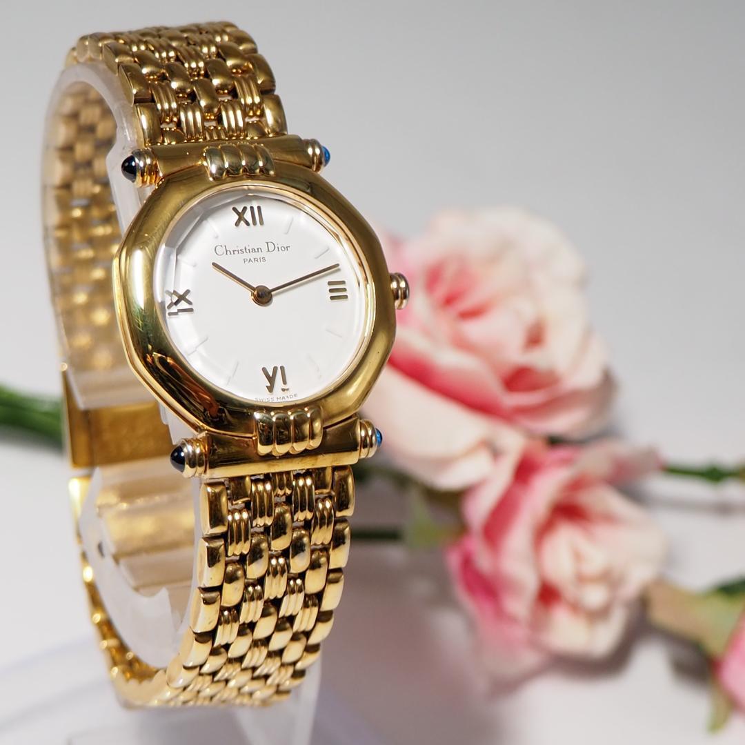 美品 クリスチャンディオール DIOR レディース 腕時計 H532