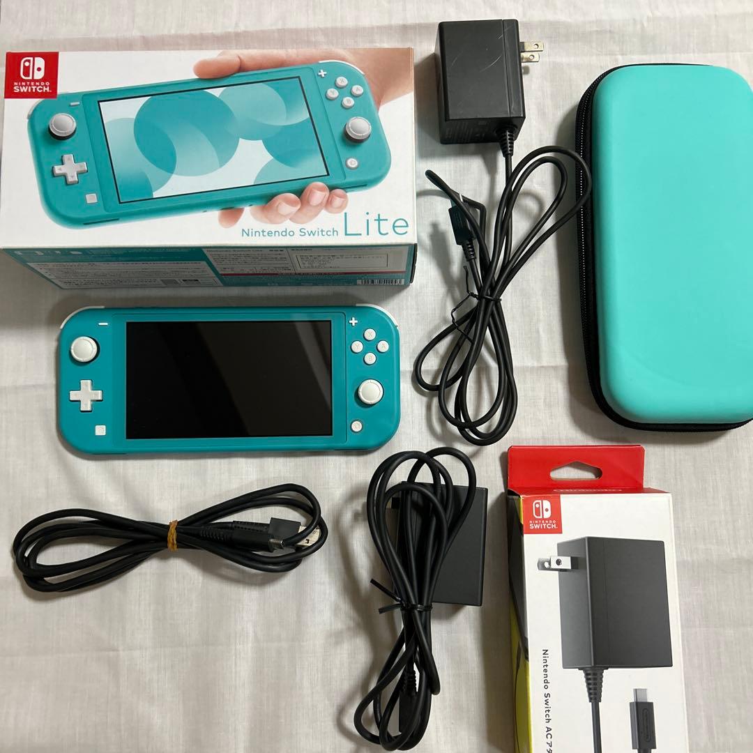 Nintendo Switch Lite 　ターコイズ　本体　ポーチ付き