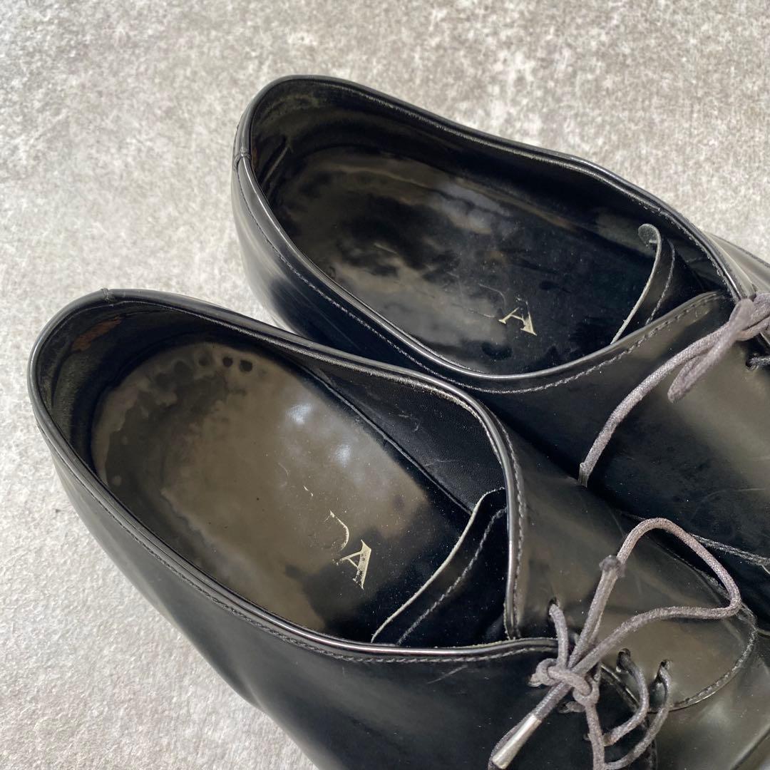 PRADA プラダ　本革 レザー ビブラムソール ビジネス シューズ　27.5
