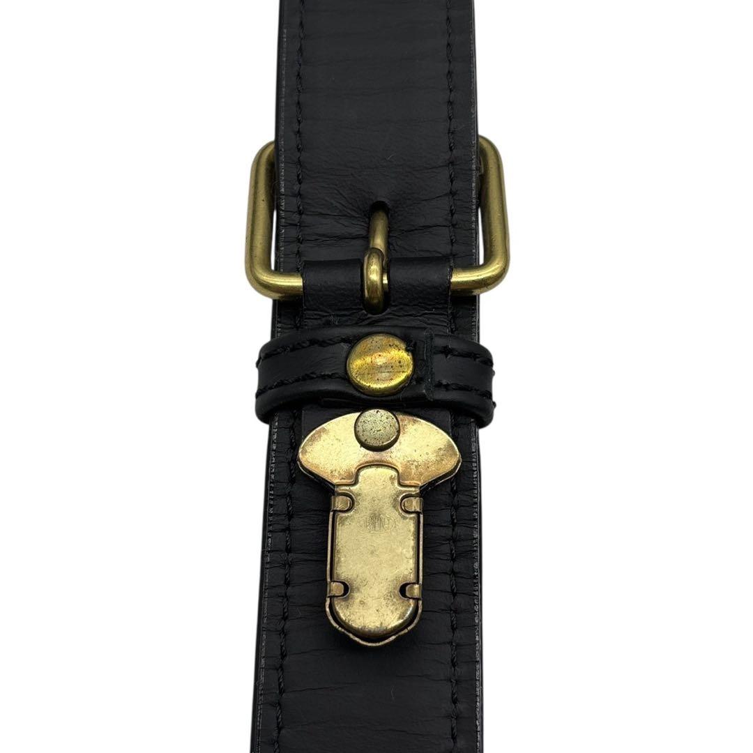 森田鞄 2way 斜めがけ可 ボストンバッグ ショルダー付き 黒 レザー