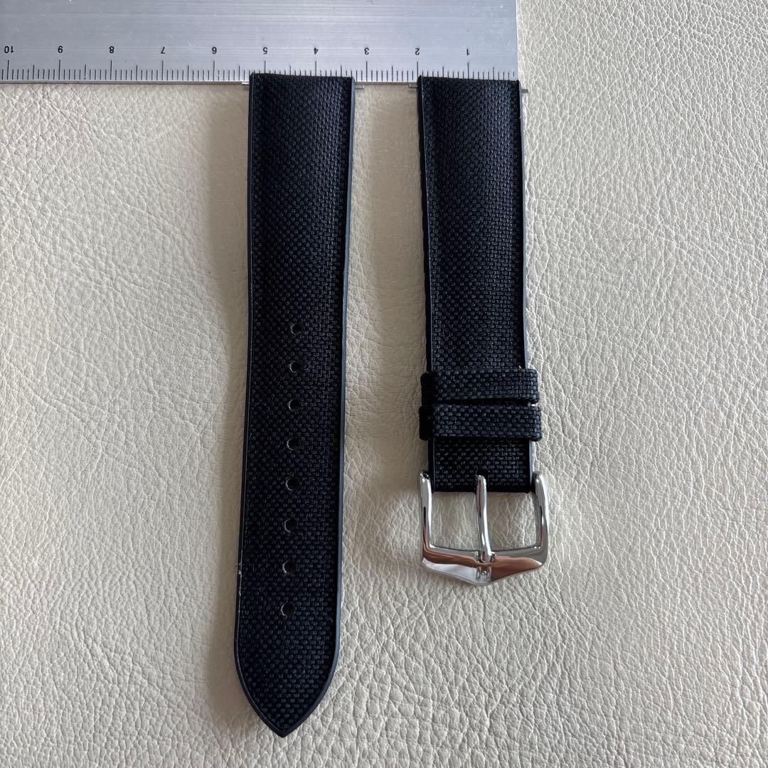 ヒルシュ アルネ20㎜ ブラック時計ベルト HIRSCH ARNE
