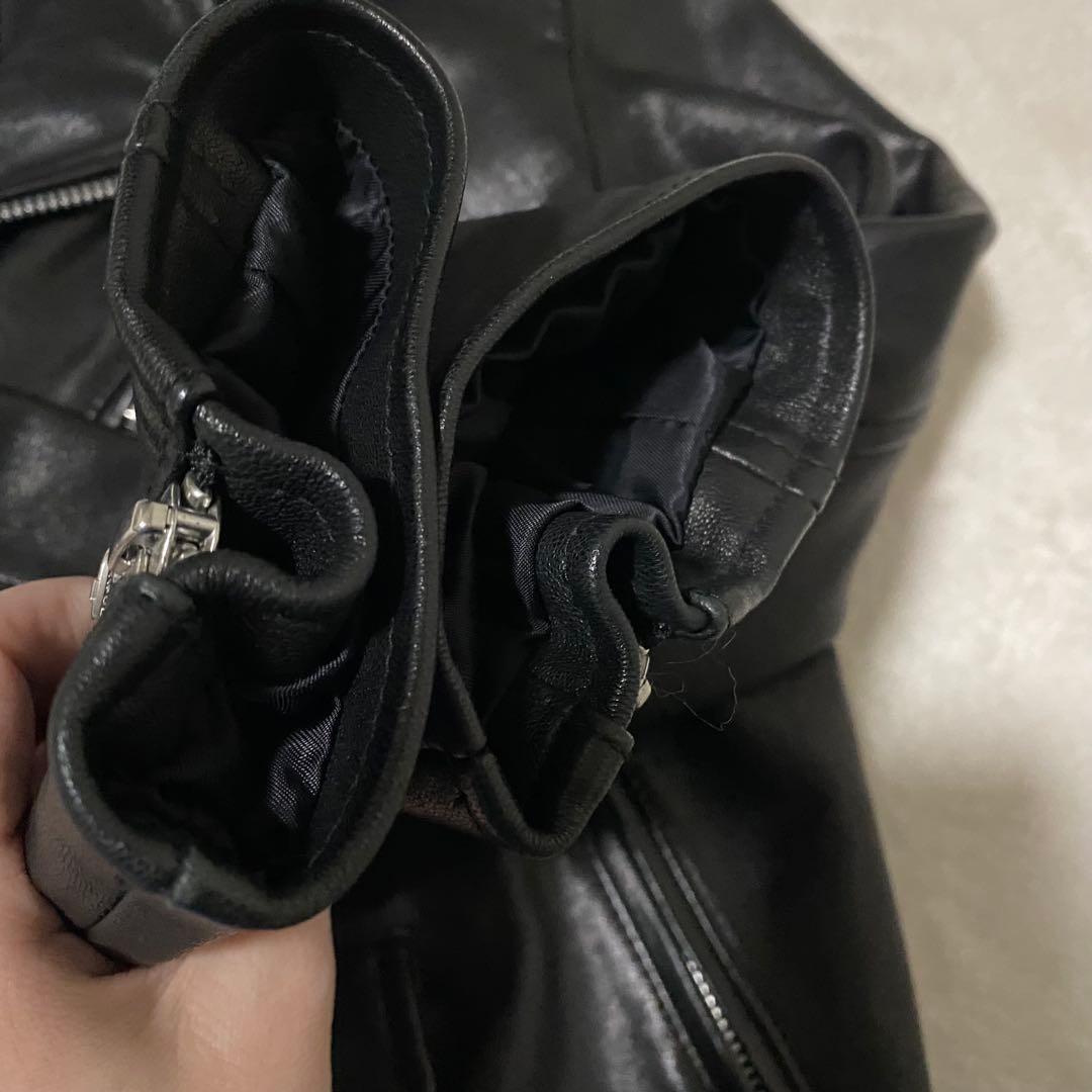 美品‼️ビューティフルピープル　ライダース　レザージャケット