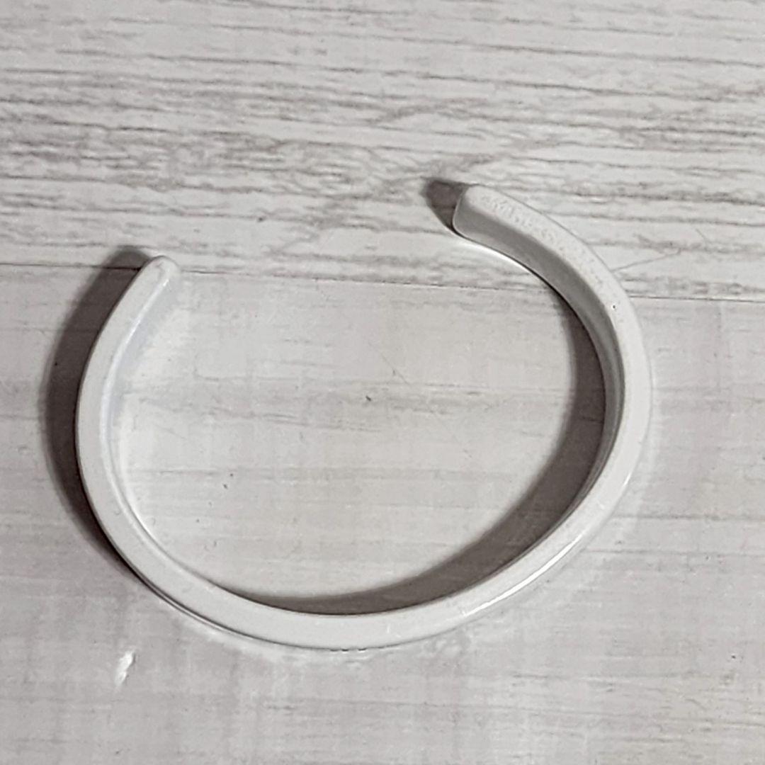 ディオールオム DIOR HOMME アクリルブレスレット バングル 白