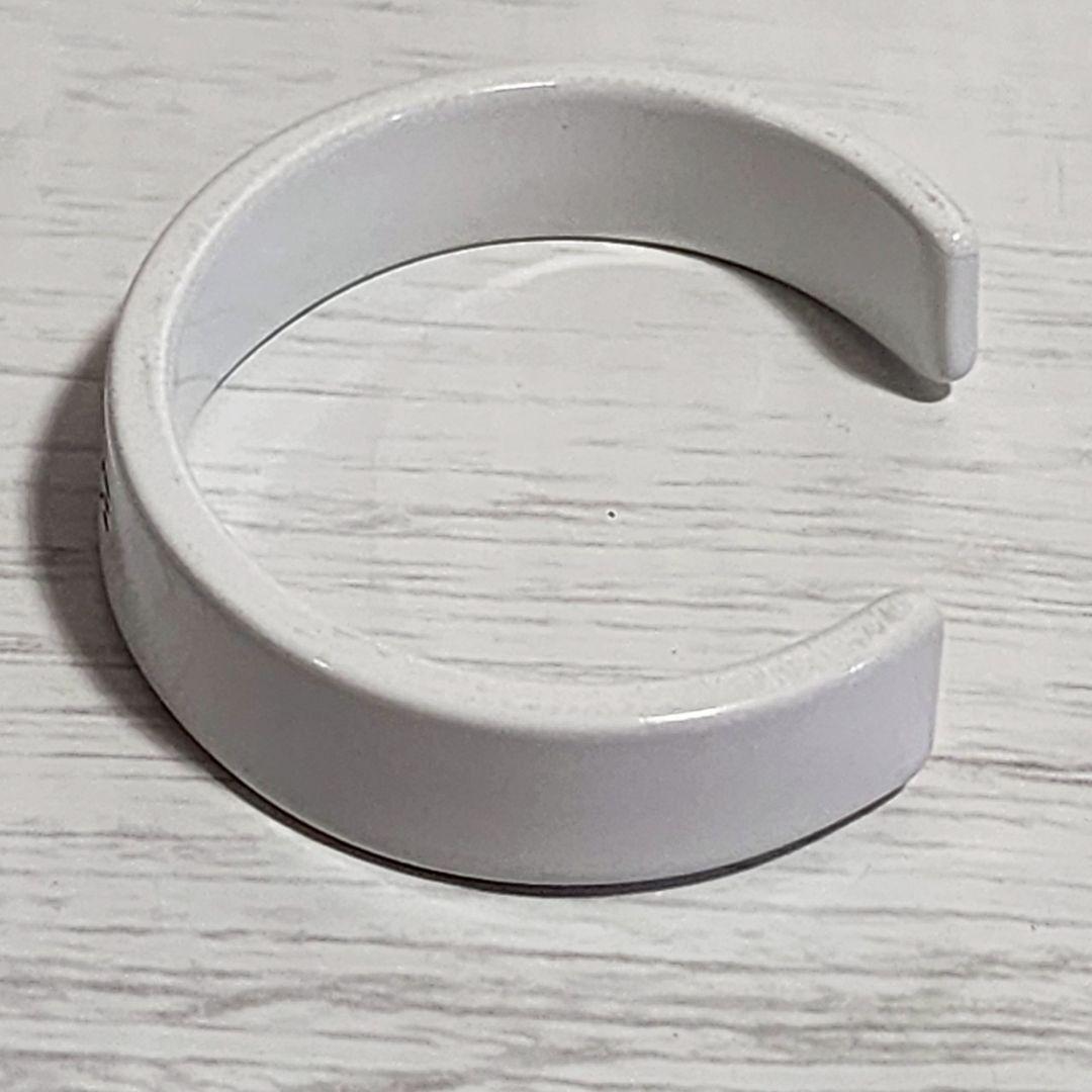 ディオールオム DIOR HOMME アクリルブレスレット バングル 白