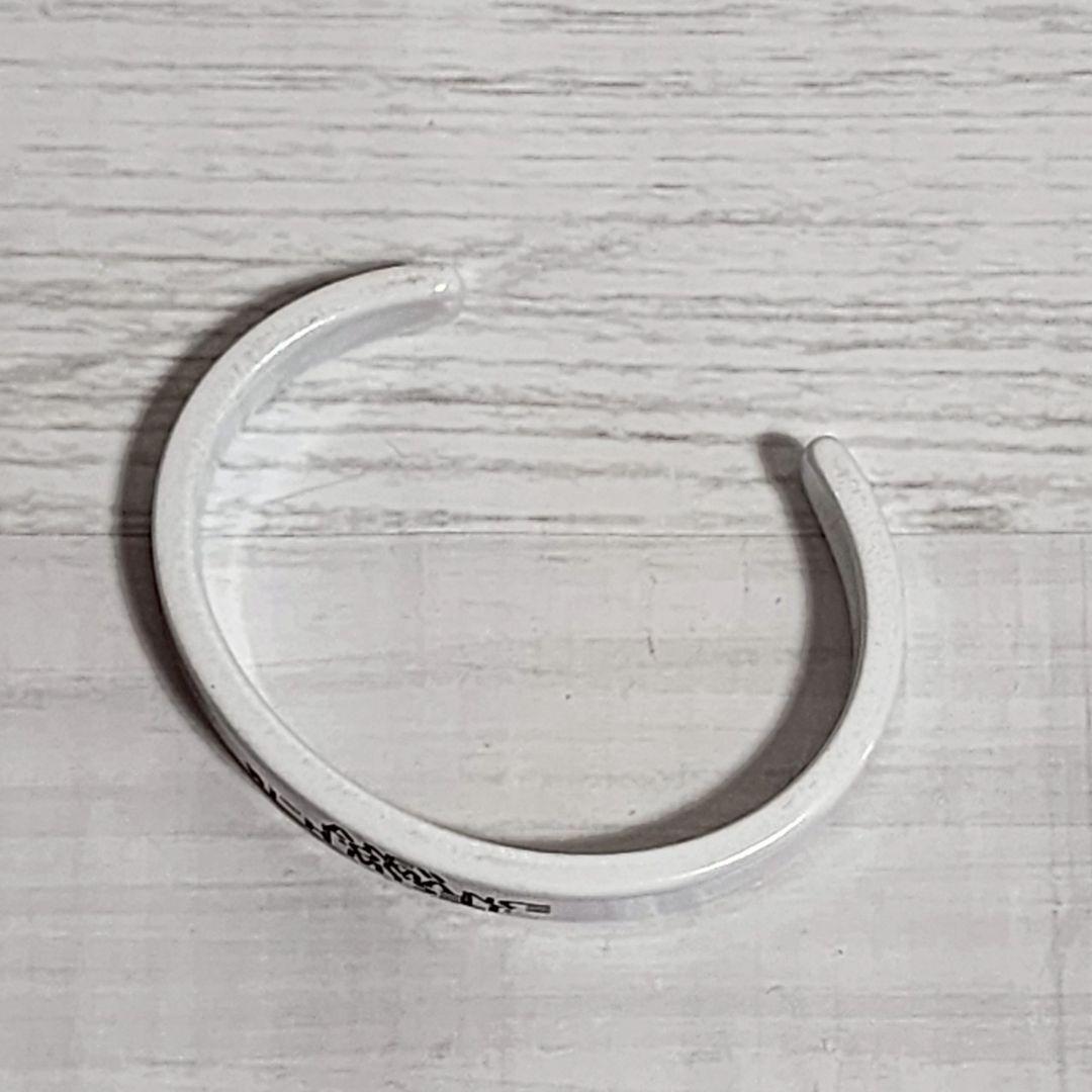 ディオールオム DIOR HOMME アクリルブレスレット バングル 白